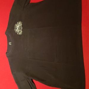 Mens XXL Roca Wear Embroidered black short sleeve shirt